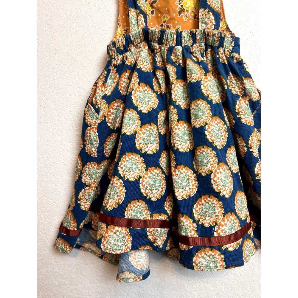 Wildflowers Girls Floral Corduroy Pinafore Jumper Dress Size 6 - Picture 5 of 9